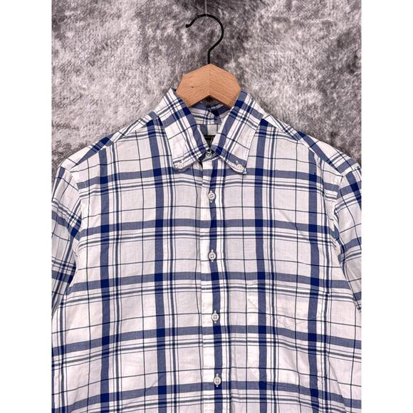 Gitman Bros Small Mens Vintage Oxford Plaid Button Down Long Sleeve - Picture 2 of 12